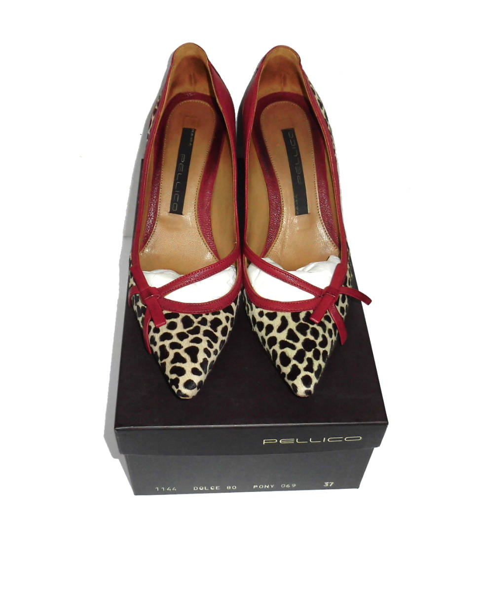  beautiful goods PELLICO Perry ko is lako Leopard po Inte dotu pumps 37