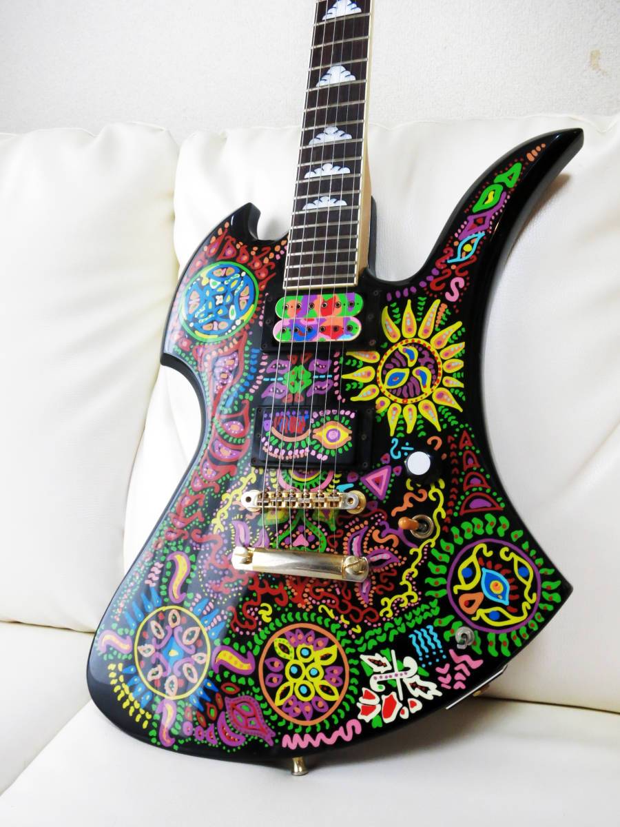 ◇Burny MG-120X(MG-165X) Graphic on Black hide 整備済 ハードケース