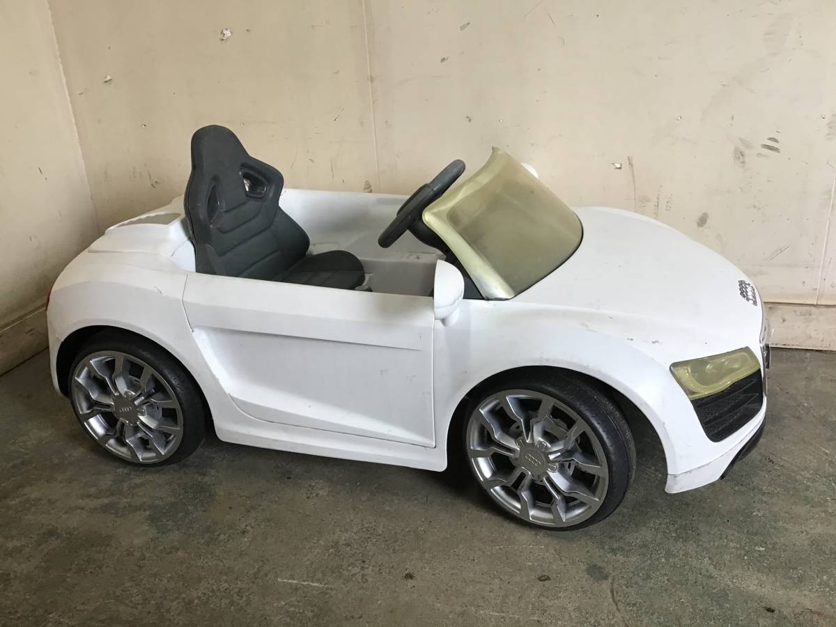 * Gifu departure Audi / electric toy for riding ^AUDI/ supercar / for children electric car / automobile / radio-controller / adaptor attaching / dirt scratch equipped / secondhand goods R4.5/20*