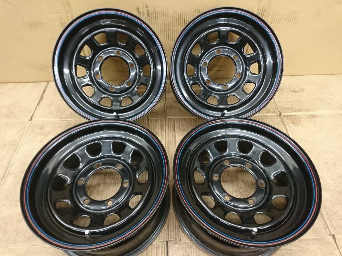 デイトナ 15×7J 6H +22位 PCD139.7 鉄チン スチールホイール 6穴 daytona ハイエース等に！_画像1