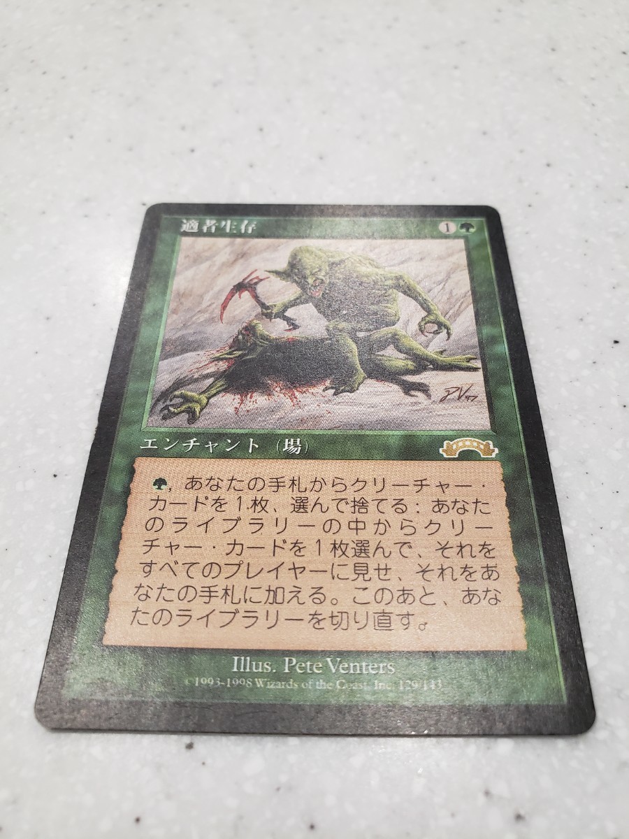 MTG 日本語 適者生存 マジックザギャザリング 1枚 www.safanaindah.co.id