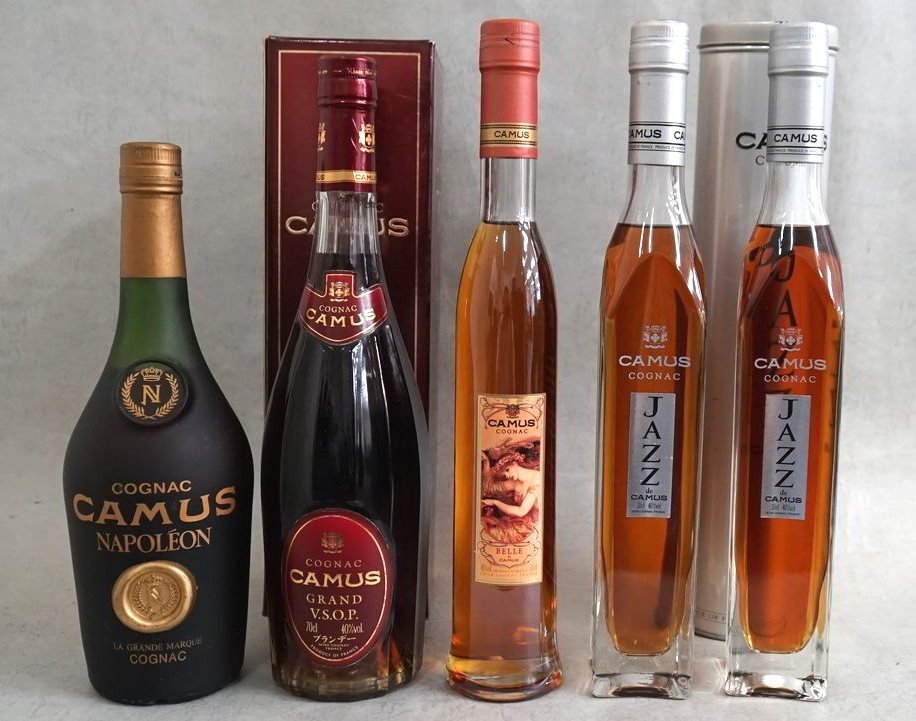 古酒 未開栓】CAMUS カミュ NAPOLEON VSOP など 5本 まとめて
