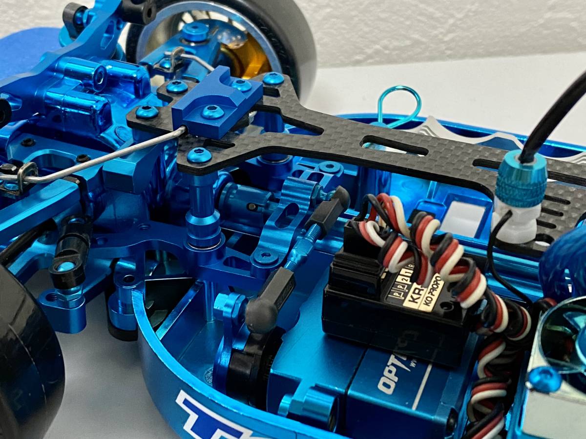 1/10RC タミヤ TT01 TYPE-E フェアレディ240Z【ブルーメッキシャーシ】【ブラシレスドリフト仕様】【珍品】_画像8