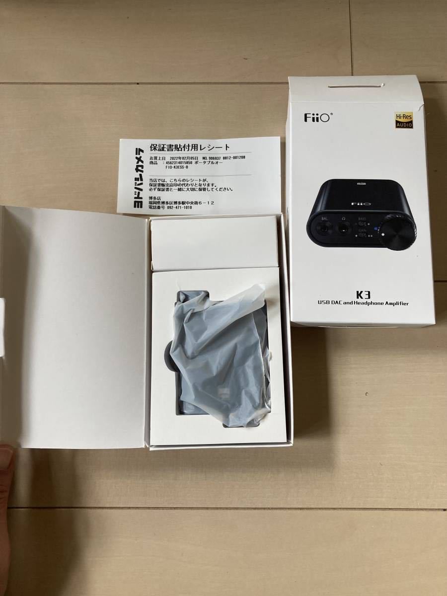 FiiO フィーオ FIO-K3ESS-B [K3ES DAC内蔵ヘッドホンアンプ] メーカー