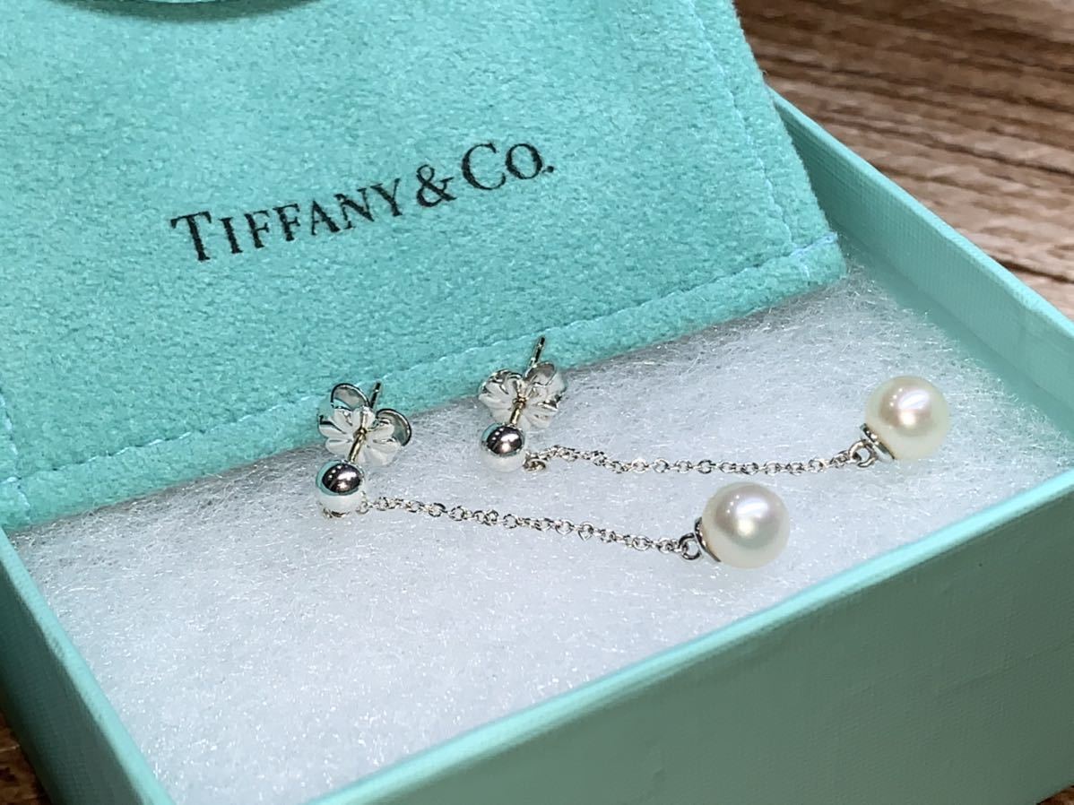 使い勝手の良い】 Tiffany ティファニー パールドロップピアス ピアス