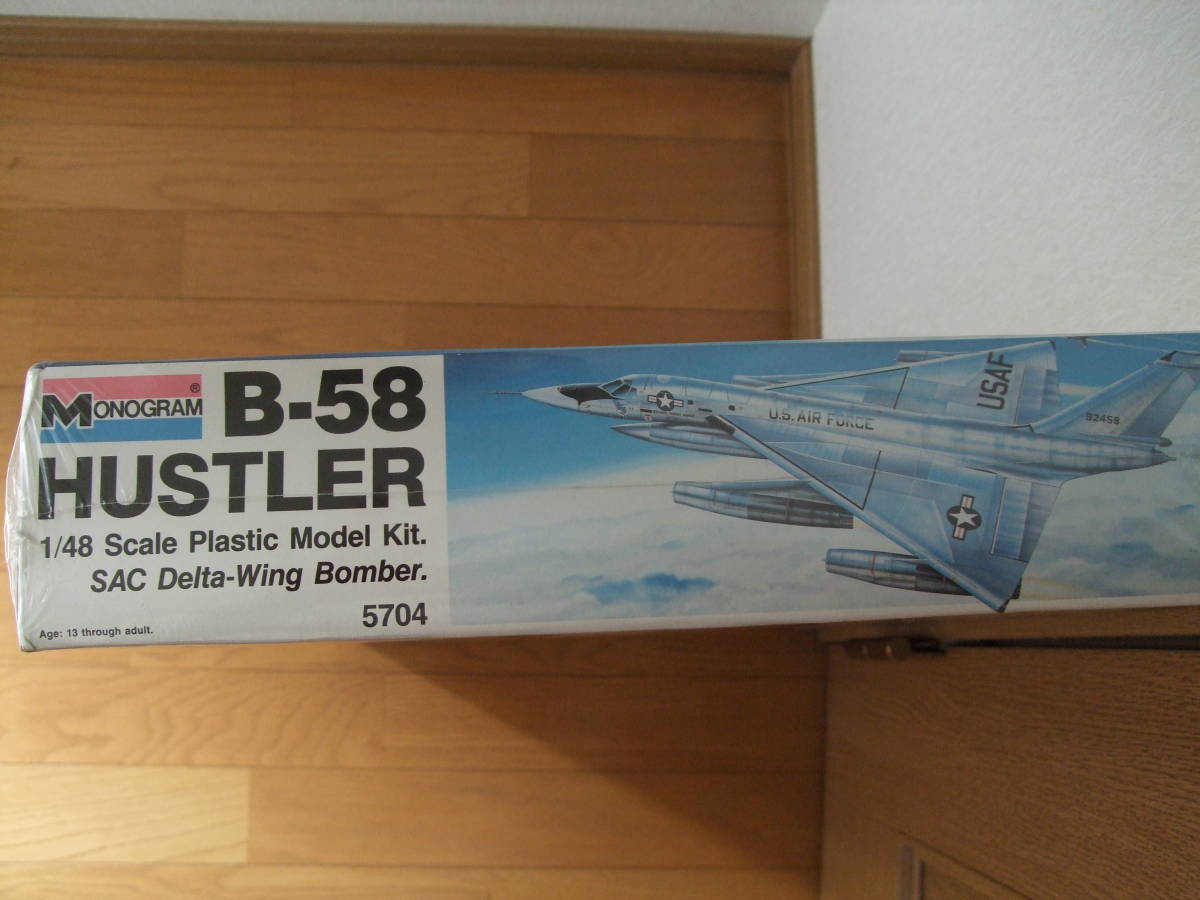 モノグラム 絶版 初版 1/48 B-58 ハスラー 未開封 全長662 モノグラム 絶版 初版 1/48 B-58 ハスラー 未開封 全長662