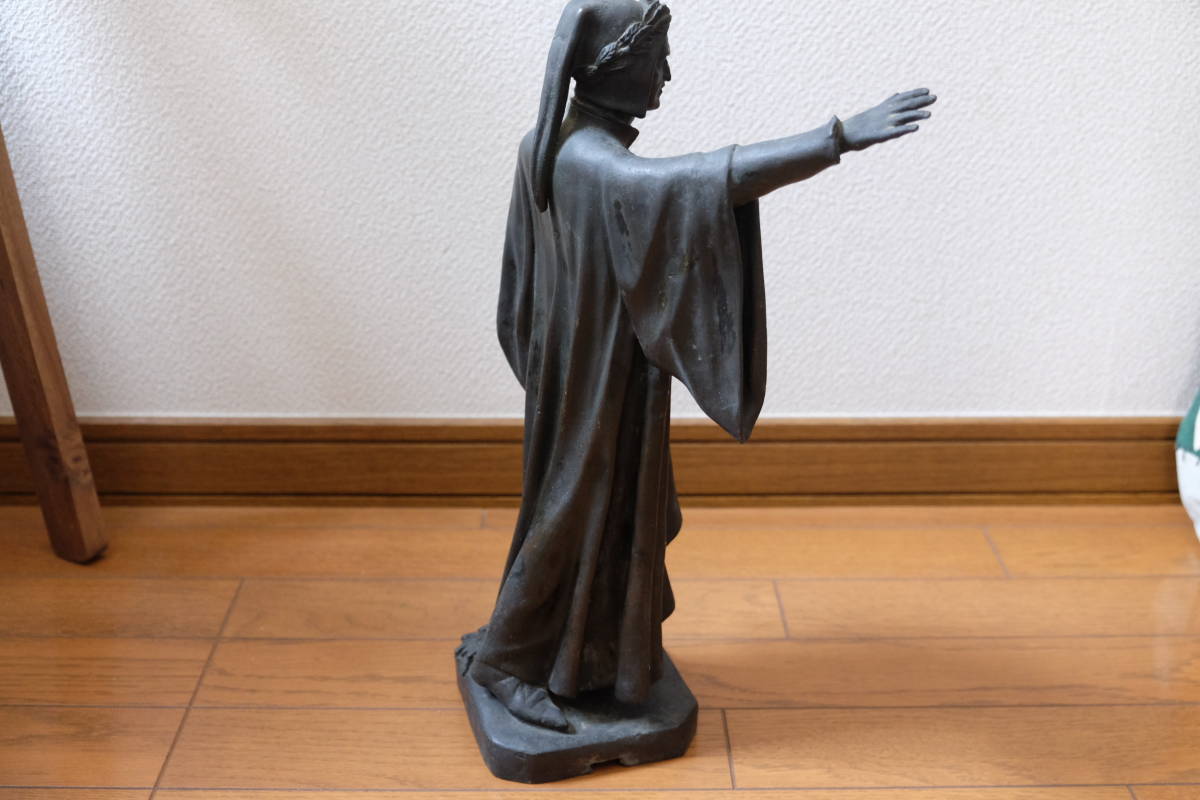 銅像 ブロンズ像 高さ42ｃｍ 重さ約4.2kg 骨董 立像 聖書 西洋彫刻