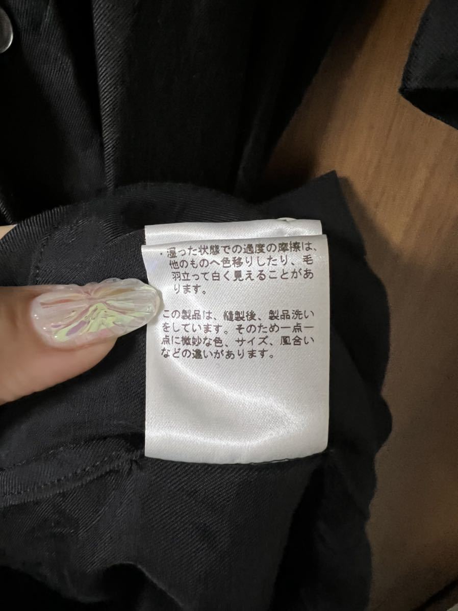 WIRROW キュプラコットンスタンドカラーシャツドレス BLACK www