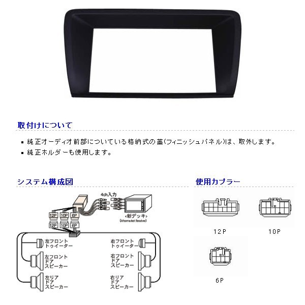 Beatsonic オーディオキット クラウン アスリート JZS171 JZS173 JZS175 99/9-03/12 EMV無 ロイヤルS ウーハー付 4/6SP車 170系 送料無料_画像3