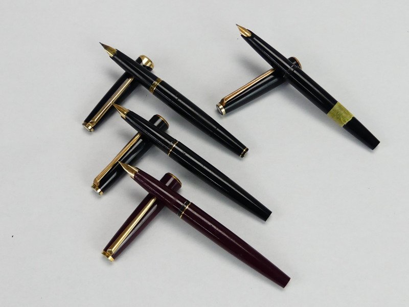 sa105 モンブラン MONTBLANC 121 ボルドー 420 万年筆 ペン先 14K 18k