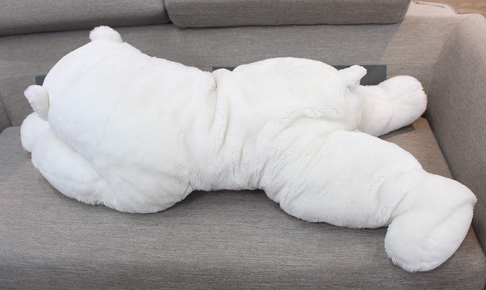 Dior/ディオール ラージベア テディベア 白クマ ぬいぐるみ フェイクファー 約110cm 出産祝い アニマル_画像3