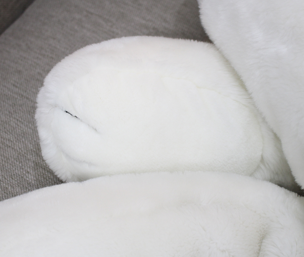 Dior/ディオール ラージベア テディベア 白クマ ぬいぐるみ フェイクファー 約110cm 出産祝い アニマル_画像9