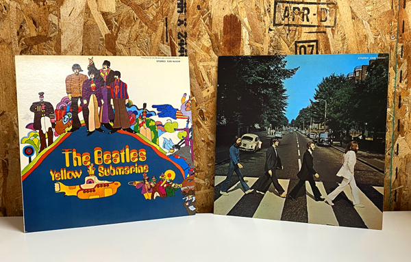 THE BEATLES/ザ・ビートルズ Yellow Submarine/イエローサブマリン ABBEY ROAD/アビイ・ロード 2枚セット レコード 洋楽 LPレコード 現状品_画像1