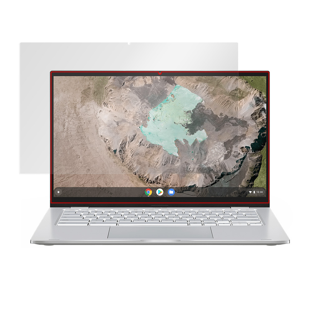 ASUS Chromebook C425TA 保護 フィルム OverLay Plus for エイスース ノートPC クロームブック 液晶保護 アンチグレア 低反射 防指紋_画像3