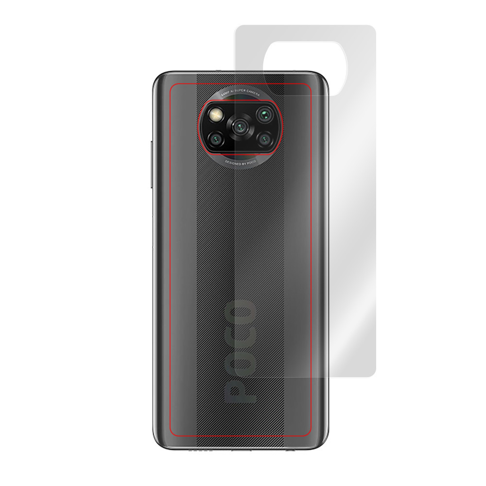 PocoX3 / PocoX3 NFC 背面 保護 フィルム OverLay 9H Plus for Xiaomi Poco X3 / Poco X3 NFC 9H高硬度 低反射タイプ シャオミー ポコ_画像3