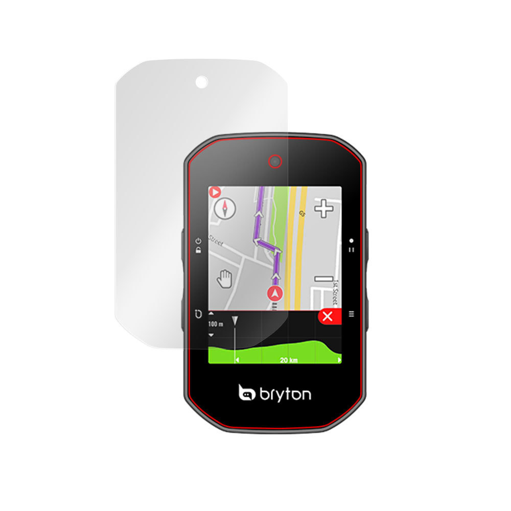 Bryton Rider S500 保護 フィルム OverLay Brilliant for ブライトン RiderS500 サイクルコンピューター ライダー サイコン 防指紋 高光沢_画像3