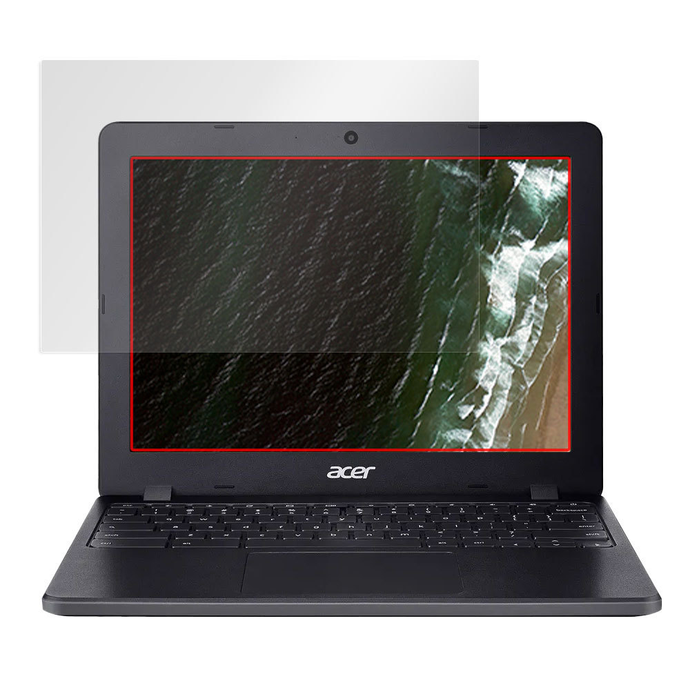 Acer Chromebook 712 保護 フィルム OverLay Eye Protector 9H for エイサー クロームブック 712 Chromebook712 高硬度 ブルーライトカット_画像3