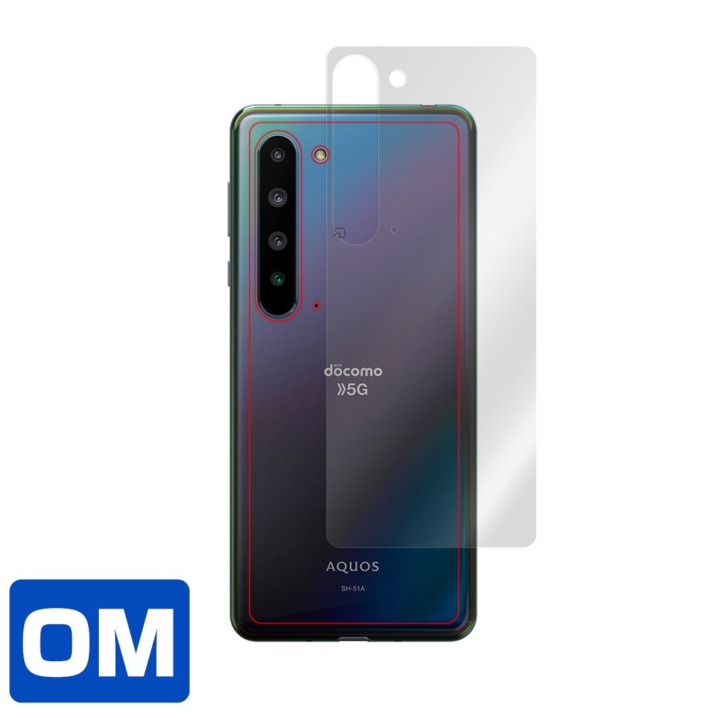 AQUOS R5G SH51A SHG01 背面 保護 フィルム OverLay Magic for AQUOS R5G SH-51A / SHG01 キズ修復 耐指紋コーティング アクオスR5G_画像3