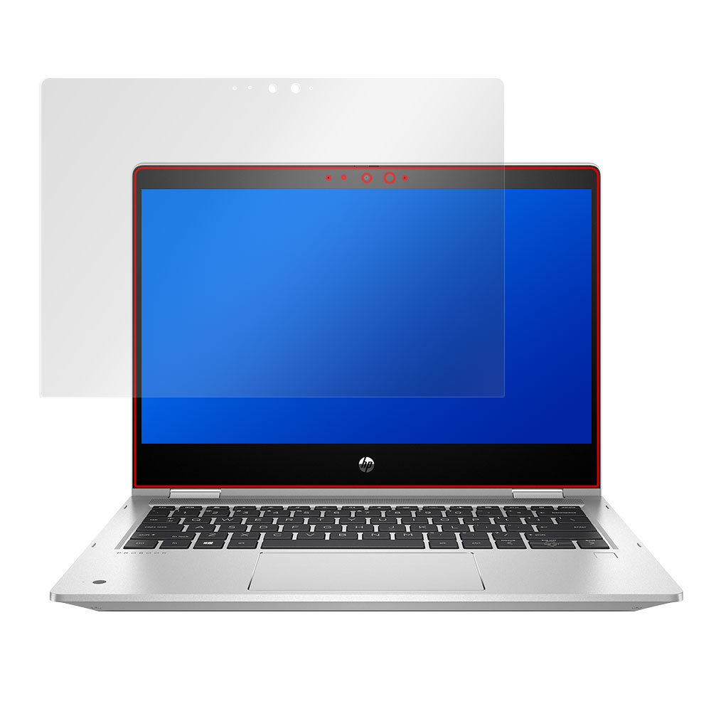 HP ProBook x360 435 G8 保護 フィルム OverLay 9H Plus for HP プロブック 2in1タブレットPC x360 435 G8 9H 高硬度 低反射_画像3