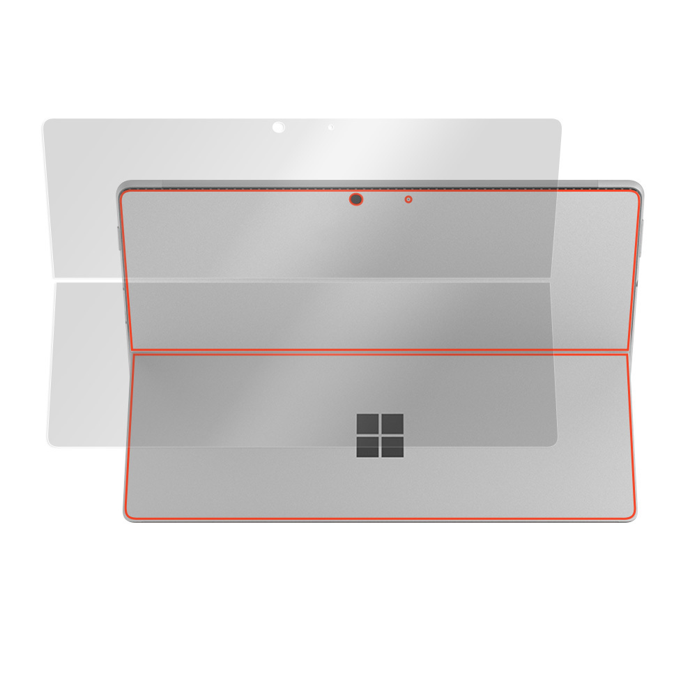 Surface Pro 8 背面 保護 フィルム OverLay 抗菌 Brilliant for マイクロソフト サーフェス プロ 8 Pro8 Hydro Ag+ 抗菌 抗ウイルス 高光沢_画像3