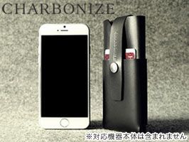 スマホケースCharbonize レザー ウォレットタイプケース for iPhone 6 Plus(ブラック)プラス(5.5インチ)