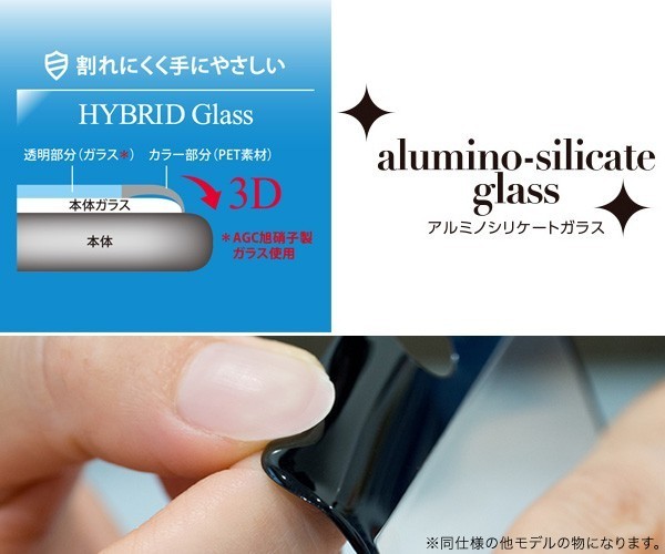 iPhone X 用 Hybrid 3D Glass Screen Protector 透明タイプ for iPhone X 液晶 保護 フィルム_画像4