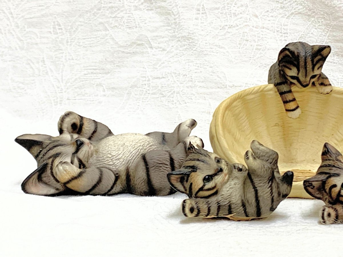 N8/かわいい JK 猫 ネコ 置物 オブジェ 飾り 色々 まとめて ５点 陶器 アンティーク インテリア レトロ雑貨 (置物)｜売買されたオークション情報、ヤフオク!  の商品情報をアーカイブ公開