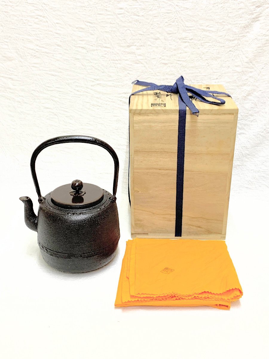 予約中!】 煎茶道具 釜師 菊池政豊作 万代屋釜 鉄瓶 共箱 D ヤフオク
