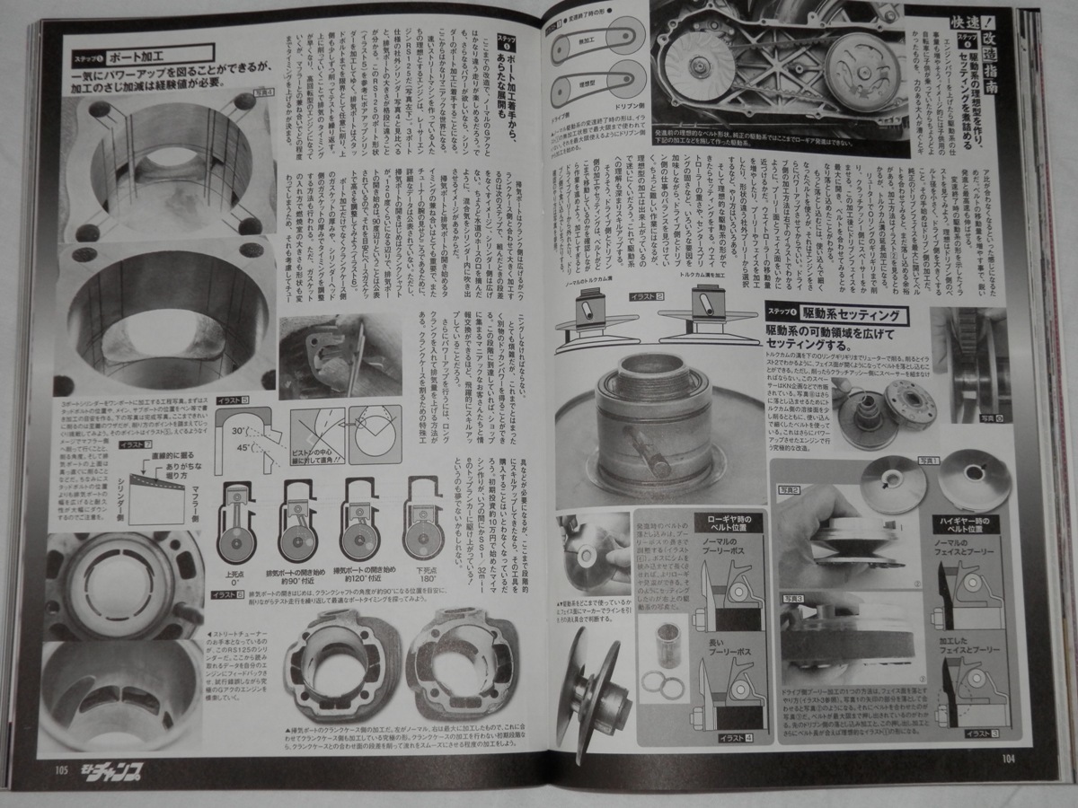 どれか1冊 MOTO-CHAMP モトチャンプ 2004年7月号 2005年12月 スクーター ミニバイク KITACO DAYTONA SS1/32マイル 原チャリ JOG-ZR BW'S100_画像5