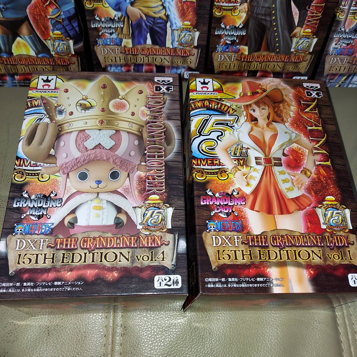 ONE PIECE☆15TH EDITION フィギュア 10点☆未開封☆チョッパー・ナミ