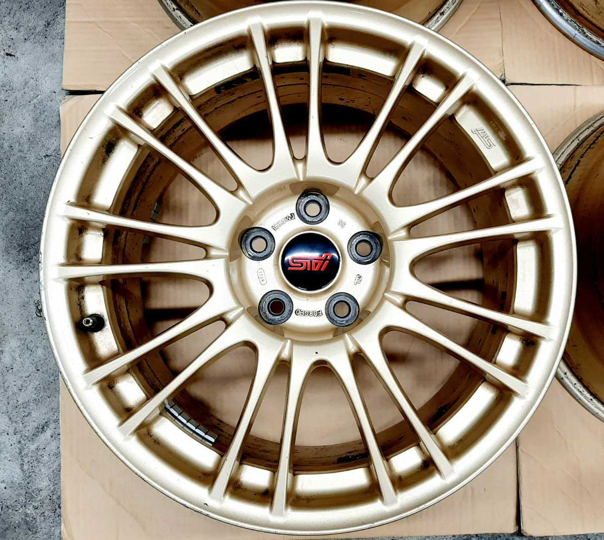希少】スバル WRX STI 純正 BBS ホイール 4本セットGDB GRB GVB 希少】スバル WRX STI 純正 BBS ホイール 4本セットGDB GRB GVB