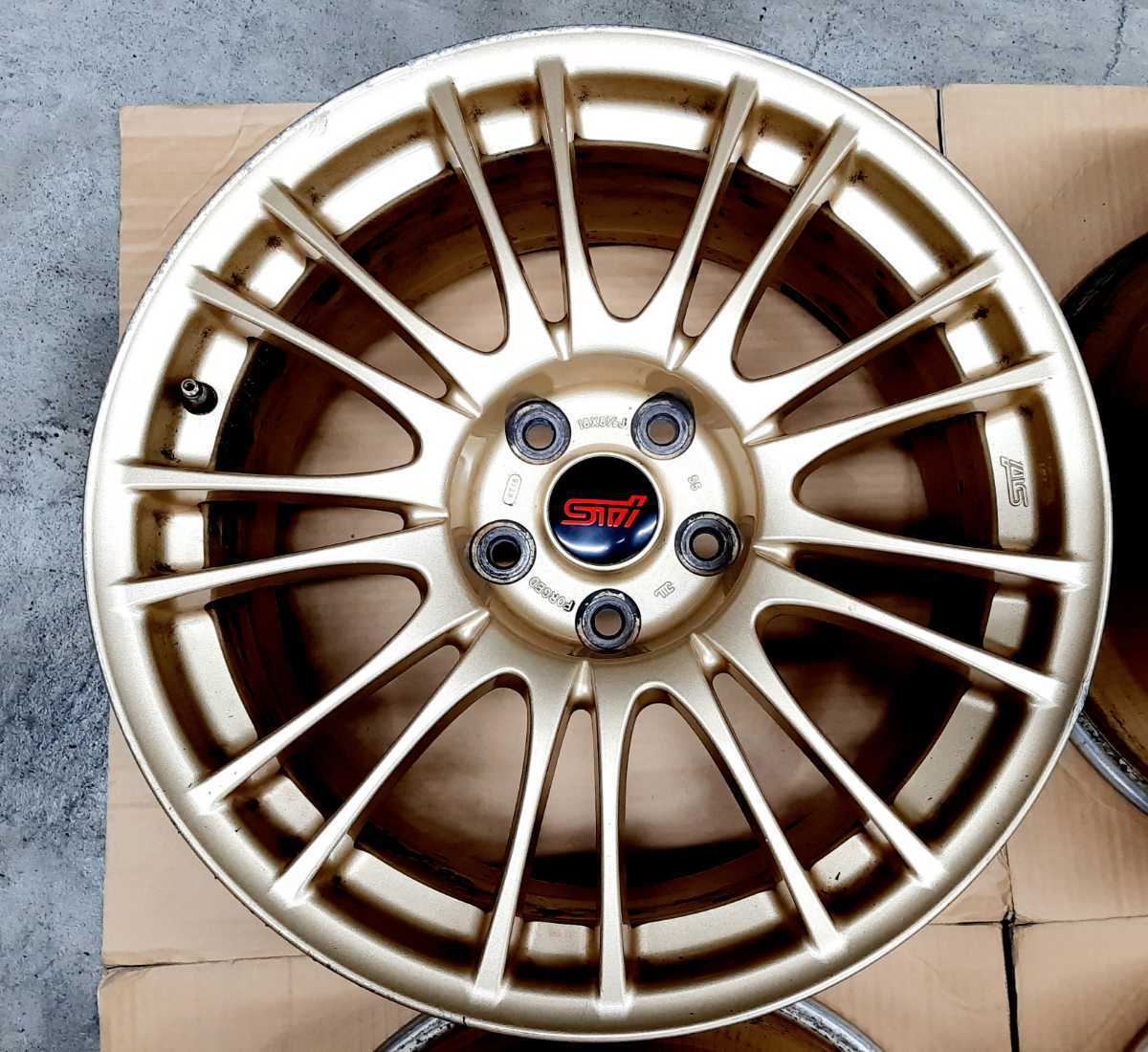 希少】スバル WRX STI 純正 BBS ホイール 4本セットGDB GRB GVB 希少】スバル WRX STI 純正 BBS ホイール 4本セットGDB GRB GVB