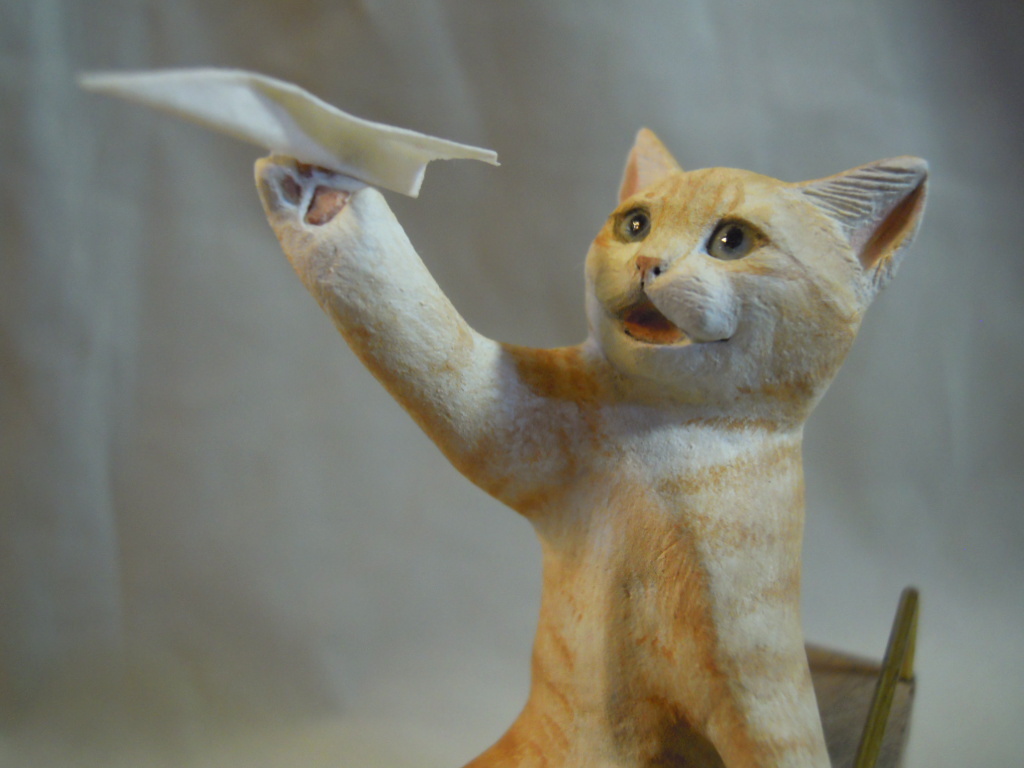 最愛 細山田匡宏 球とタマ 猫 猫の置物 アート作品② 細山田匡宏