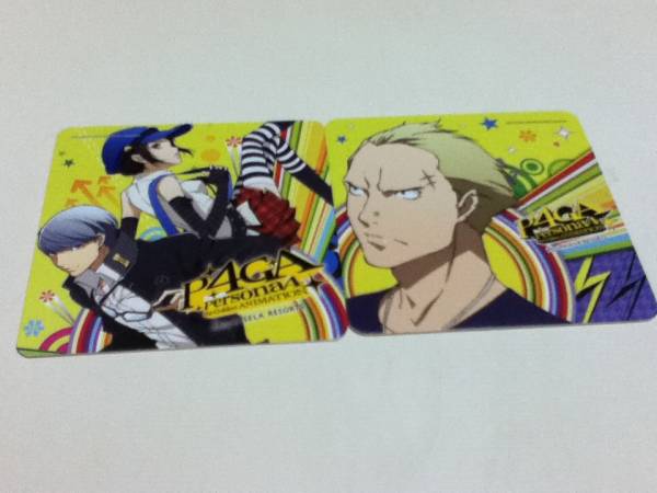 アニメグッズ ペルソナ4 - Persona4 the ANIMATION ×パセラ コースター2種セット_画像1