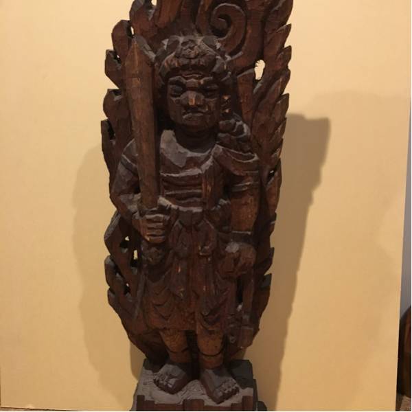 一刀彫不動明王立像時代物仏教美術木造92cm | JChere雅虎拍卖代购