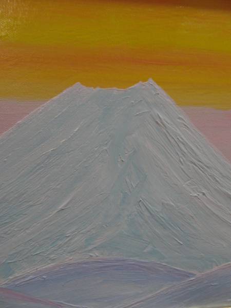 { country beautiful .}TOMOYUKI*..,[ snow. Mt Fuji ], oil painting .,F4 number :33,4cm×24,3cm, oil painting one point thing, new goods high class oil painting amount attaching, autograph autograph * genuine work with guarantee 