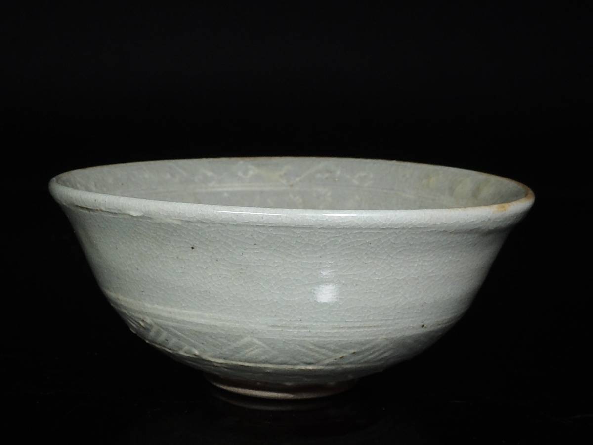 ◆三島青磁・茶碗・布・箱・茶道具◆a674_画像5