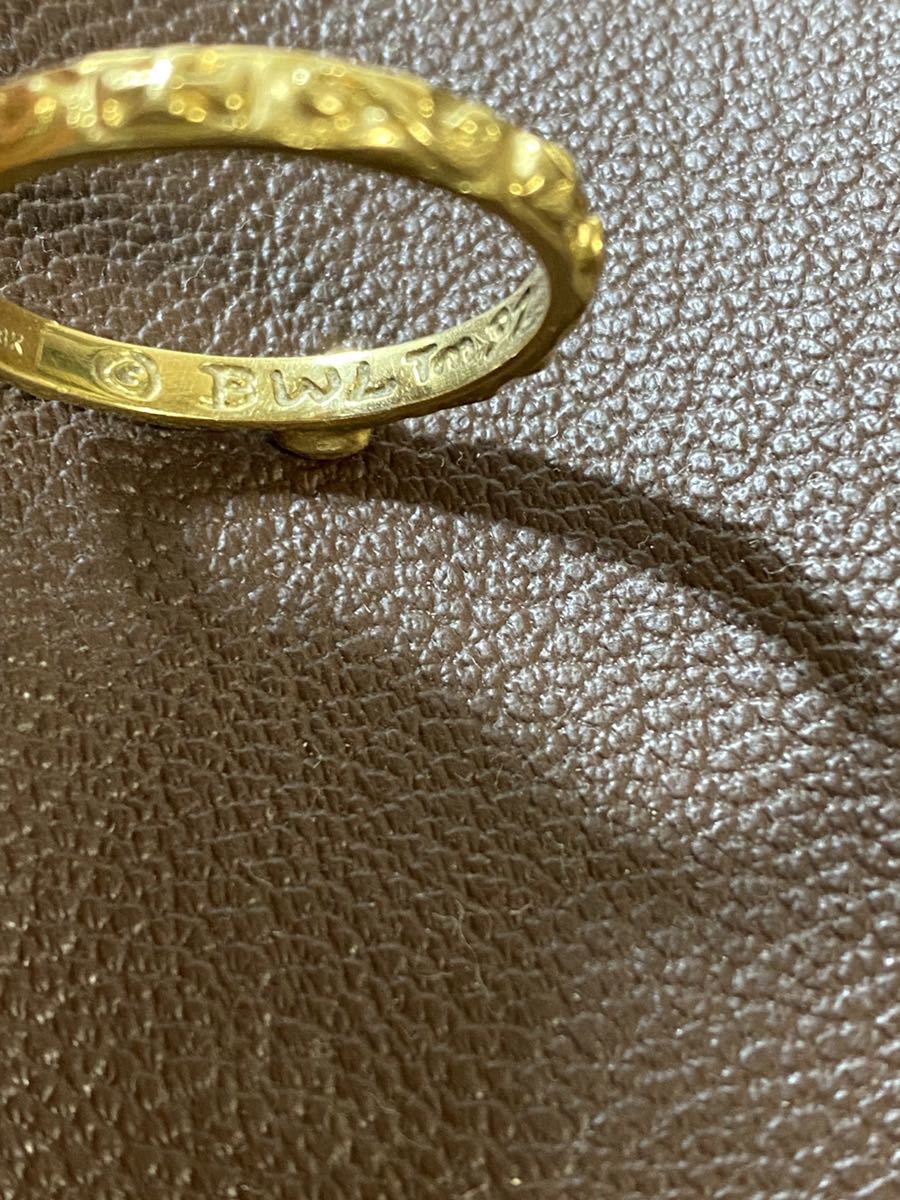 BWL ビルウォールレザー 18K THIN CROSS シンクロスリング 18金 BWL ビルウォールレザー 18K THIN CROSS シンクロスリング 18金
