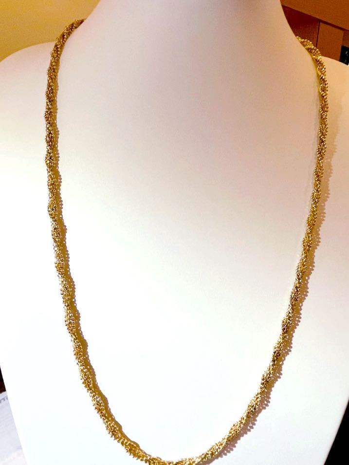K18 田中貴金属デザイン柄ロングネックレス 70cm|Yahoo!フリマ K18 田中貴金属デザイン柄ロングネックレス 70cm|Yahoo!フリマ