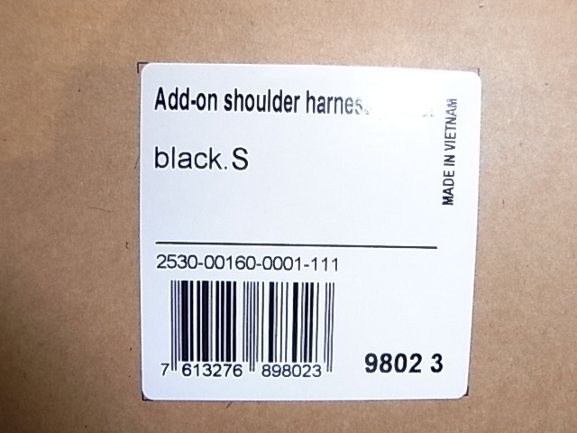 送料込み!!日本正規品22SS MAMMUT Add-on shoulder harness pocket / black / S / マムート アドオン ショルダーハーネス ポケット S / ＃1