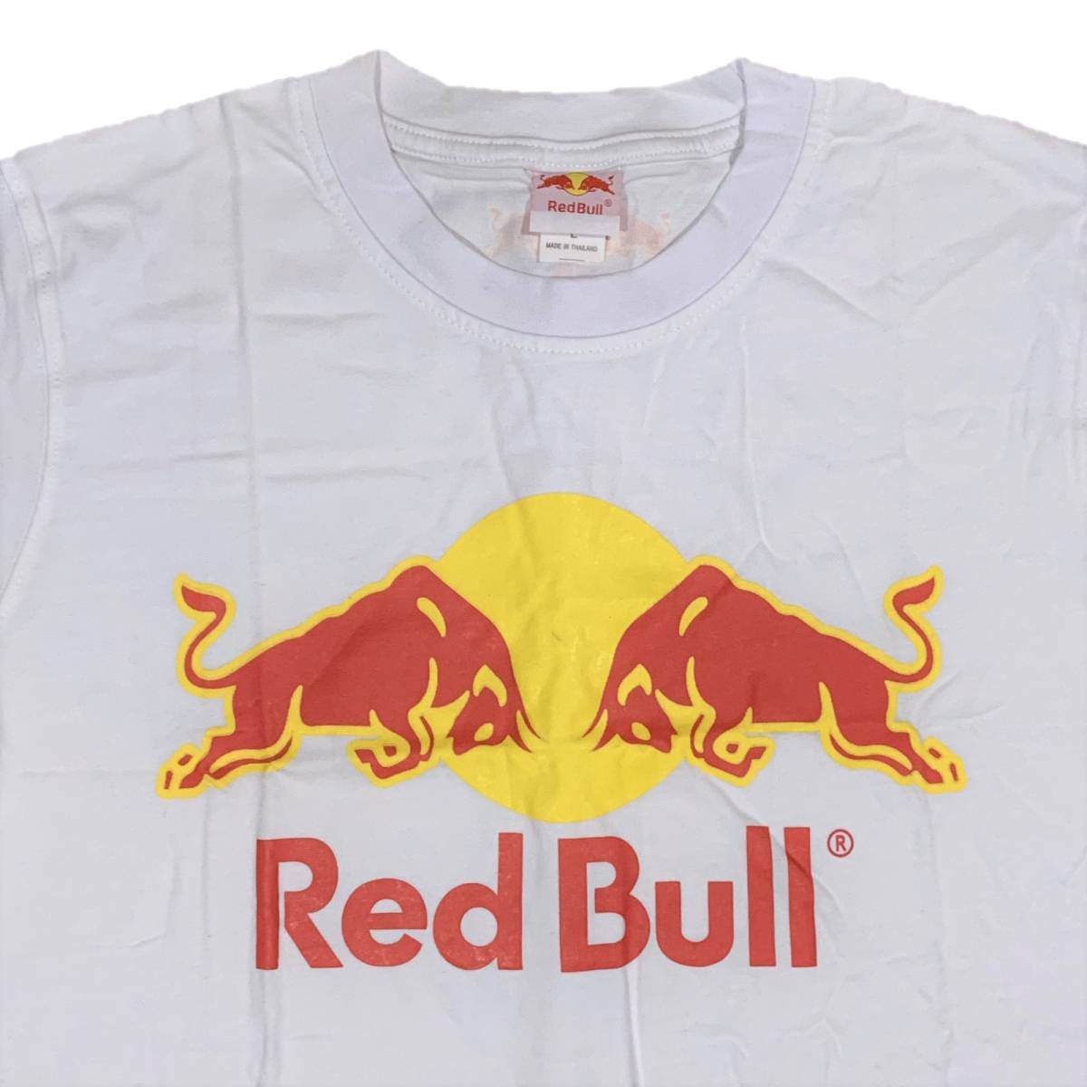 [並行輸入品] Red Bull レッドブル ブランドロゴ プリントTシャツ (ホワイト) XXL_画像3