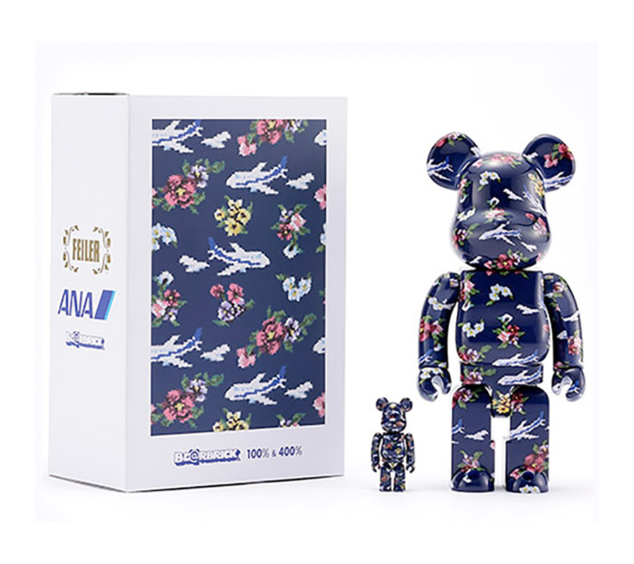 BE@RBRICK ベアブリックforANAブルースカイ 100％ & 400％-