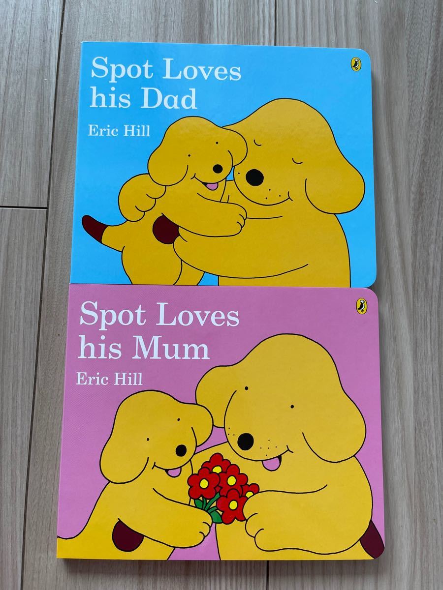 同封専用　英語絵本　Spot loves his dad/mum