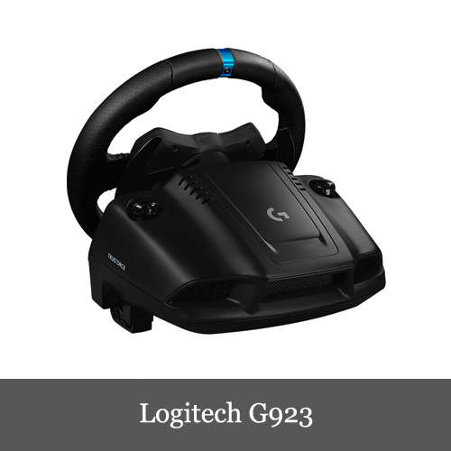 ほぼ新品 Logitech G923 Driving TureForce Feedback Racing Wheel ロジテック PS4 PC レーシングゲームハンド_画像3