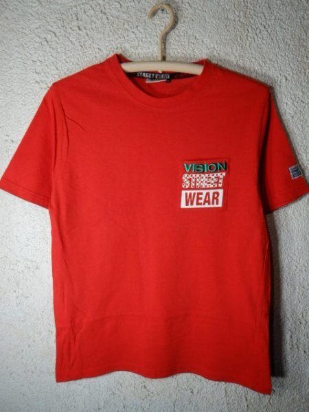 n7262 VISION STREET WEAR Vision Street wear short sleeves Logo . pocket design t shirt popular postage cheap 