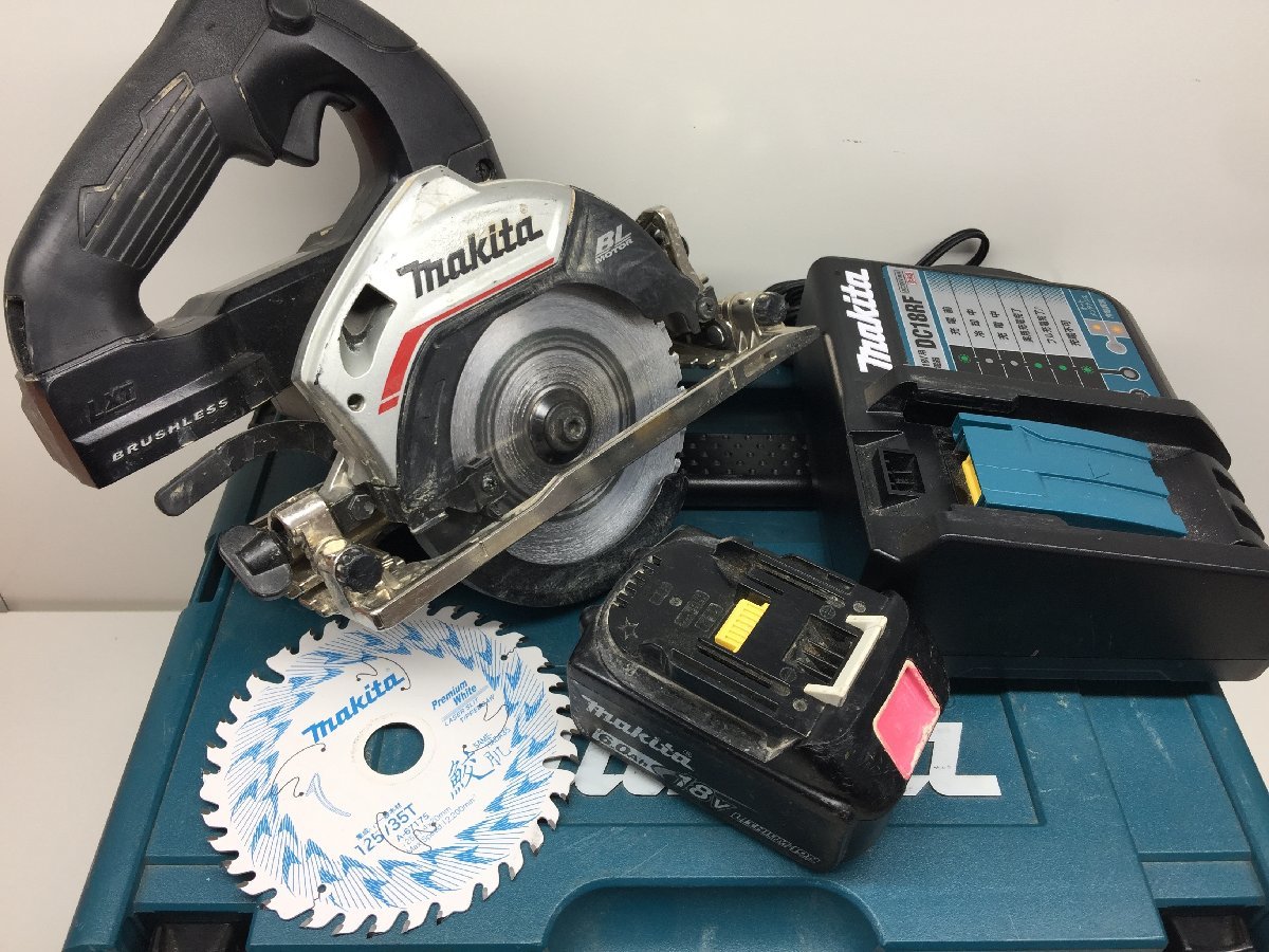 9】makita マキタ HS474DRGB 充電式マルノコ 丸のこ 125mm 鮫肌 18V
