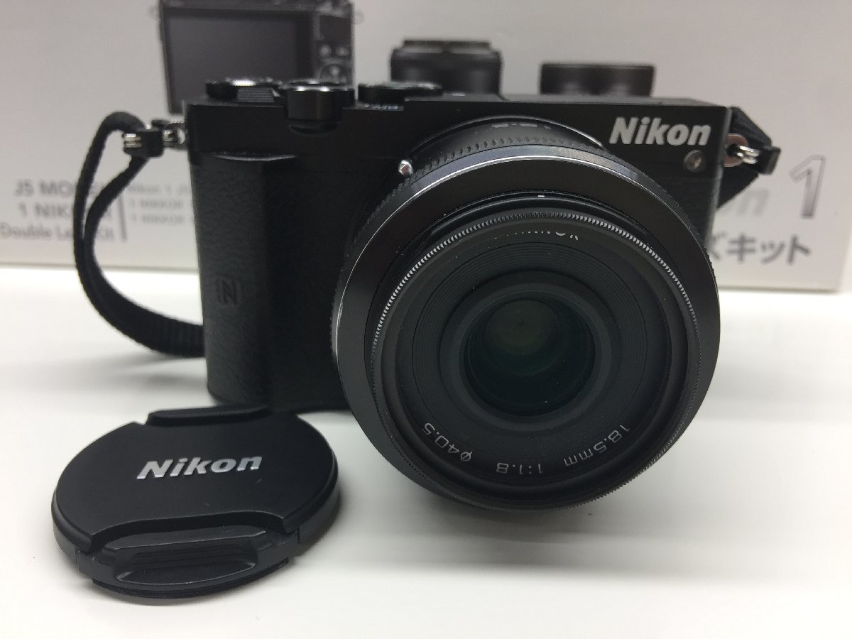 【9】Nikon ニコン Nikon1 J5 ダブルレンズキット ミラーレス 一眼カメラ 18.5mm 1:1.8 10-30mm 1:3.5-5.6 VR 動作品_画像2