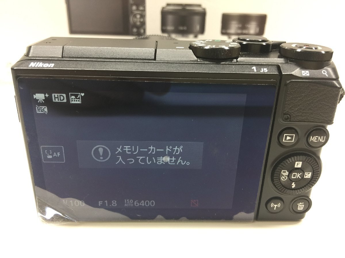 【9】Nikon ニコン Nikon1 J5 ダブルレンズキット ミラーレス 一眼カメラ 18.5mm 1:1.8 10-30mm 1:3.5-5.6 VR 動作品_画像4