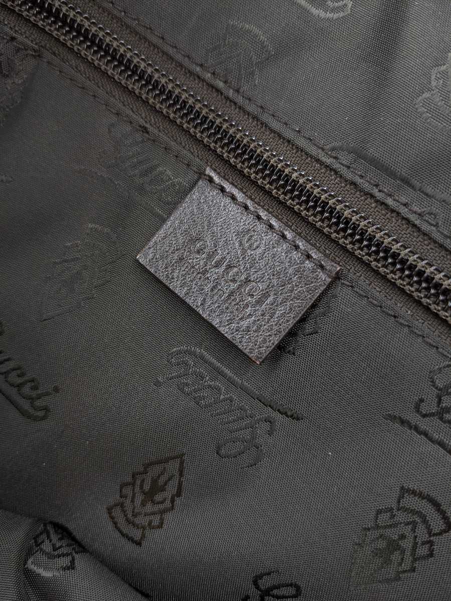 ∀ GUCCI グッチ ショルダー ビジネスバッグ ブリーフケース ダーク