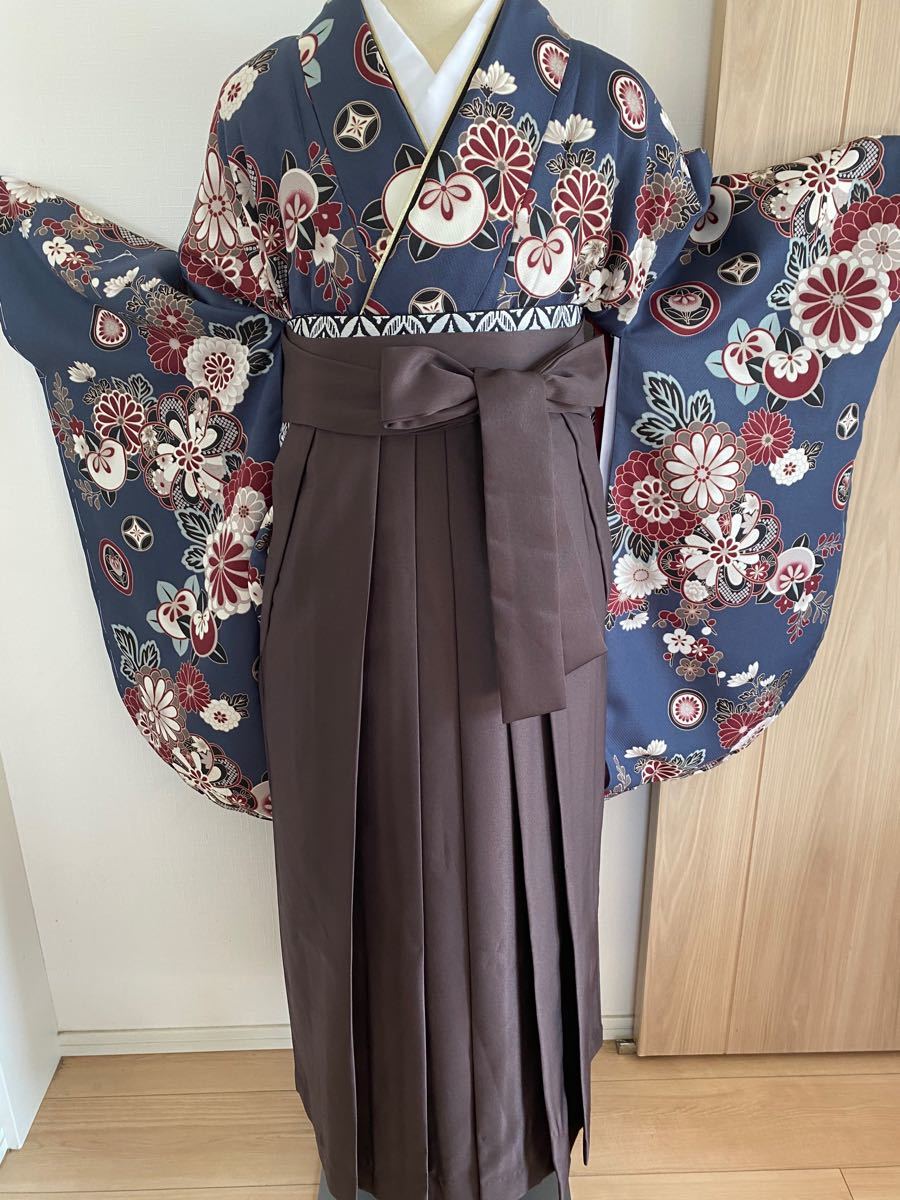 格安SALEスタート 新品 未使用 卒業式2点セット二尺袖 女袴 長襦袢